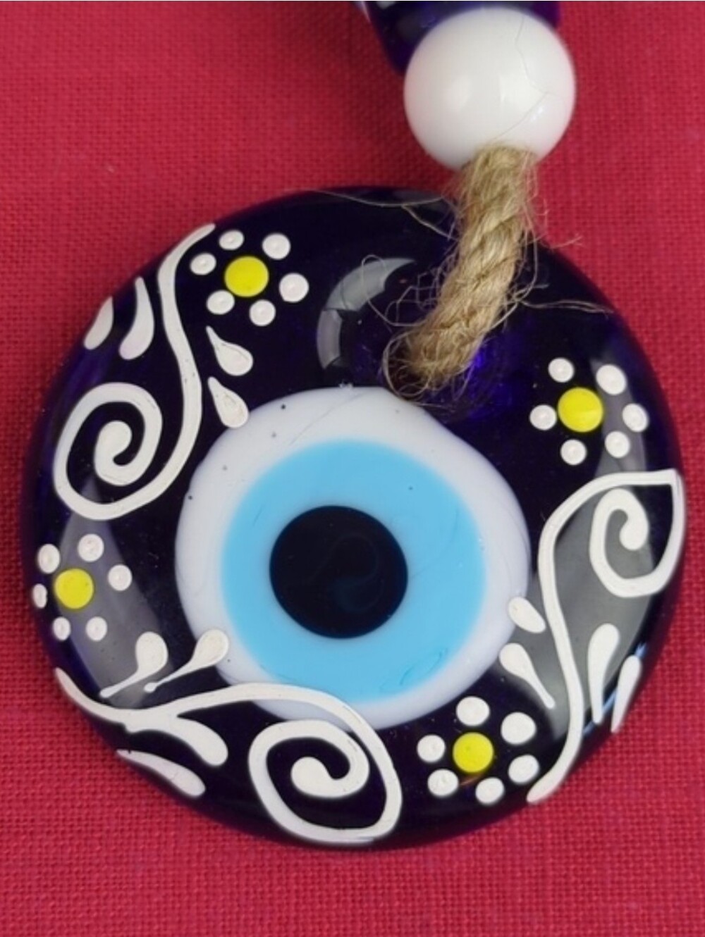Evil Eye Rope Ornament - Picture 2 of 6